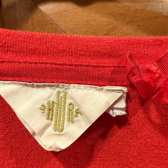 Anthropologie Red Button-Up Cardigan - Picture 2 of 4